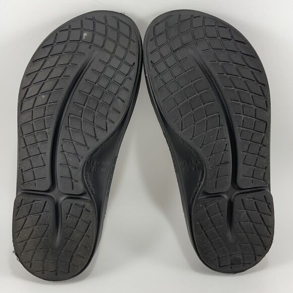Oofos Ooahh Sport Slide Sandals Mens Size 8 Black Comfort Recovery, Womens 10 - Picture 8 of 9